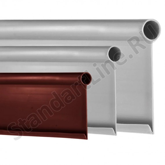 Бордюр Кантри MINI коричневый – 1000.1,5.8 - пластиковый L10000 мм, H80 мм  (арт. 82400-К)